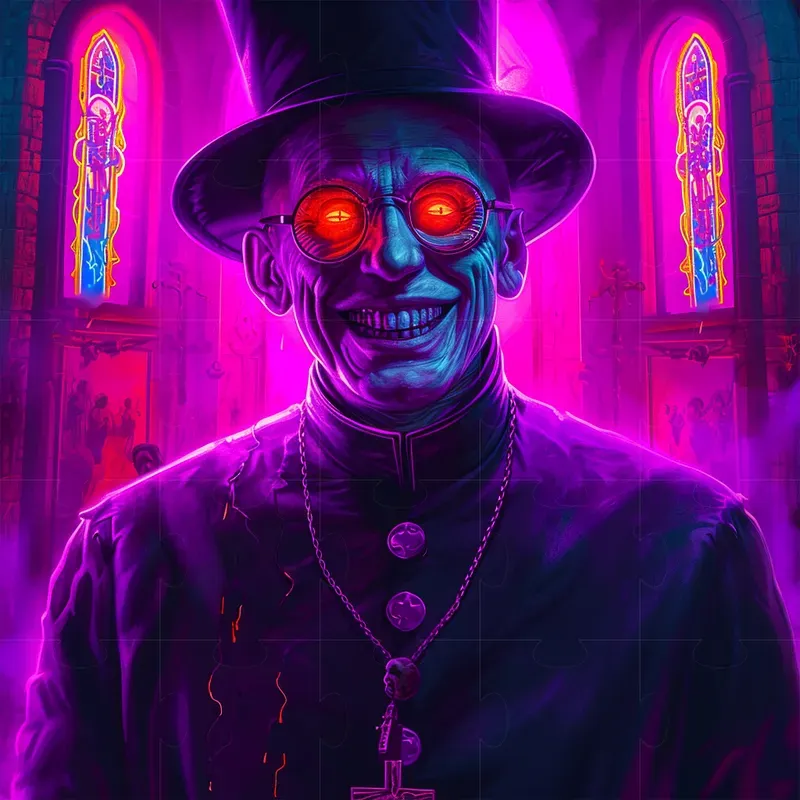 Neon Horror Characters