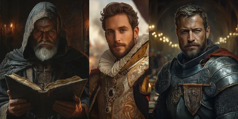 Medieval Noble Portraits generated by undefined