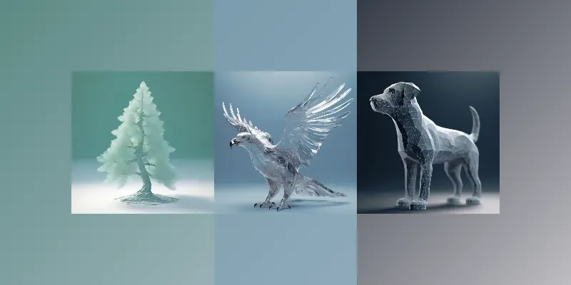 Transparent 3D Models generated by undefined