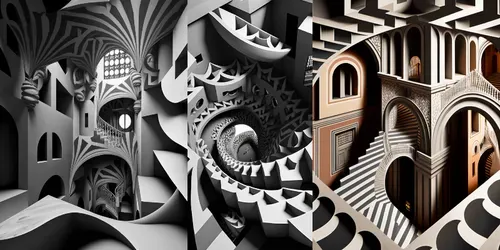 Custom Optical Illusions generated by midjourney