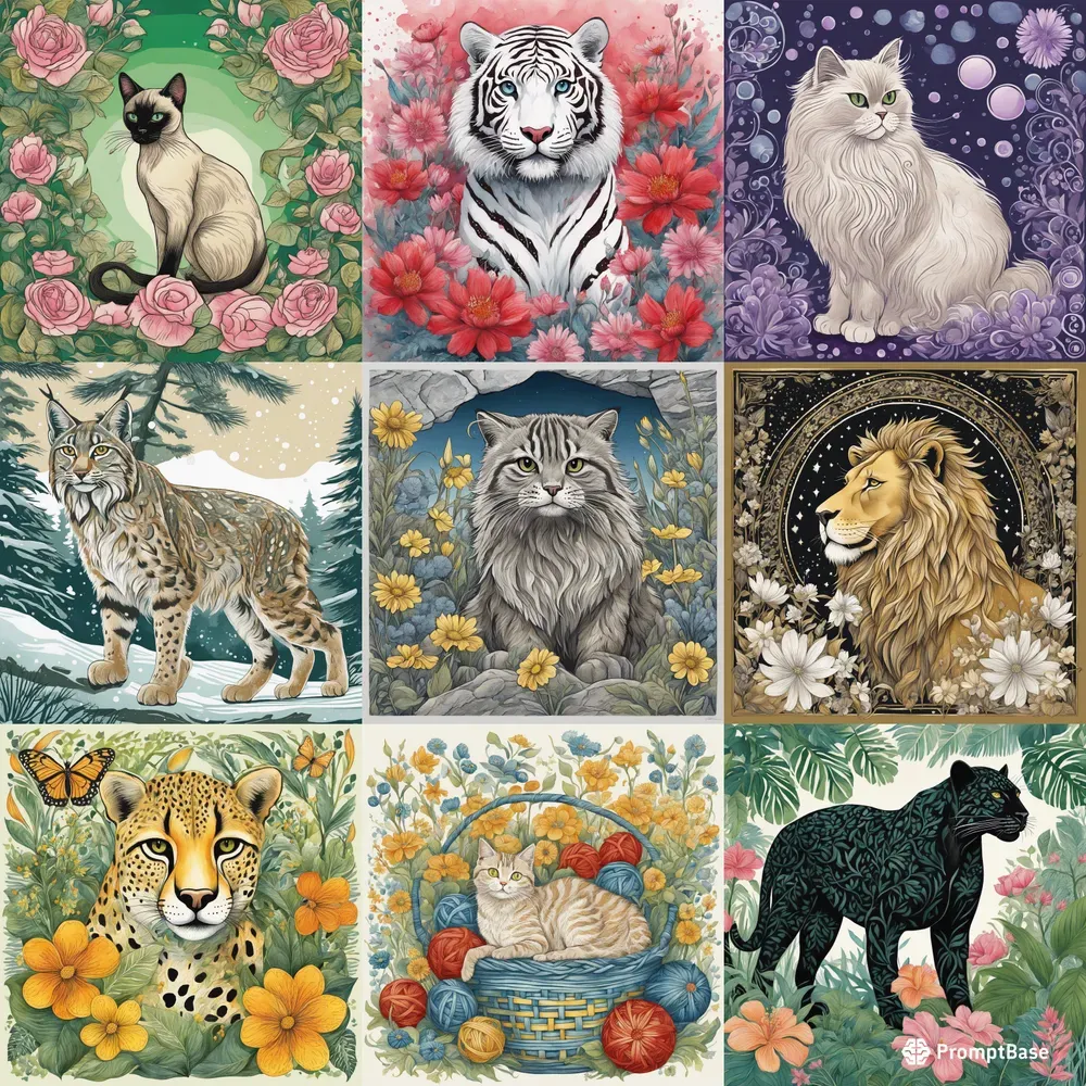 Botanical Cats