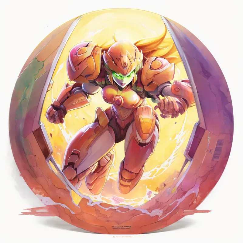 Crayon Water Colored Art