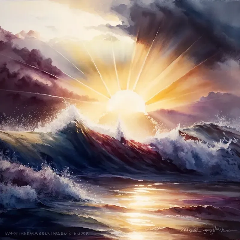 Crayon Water Colored Art
