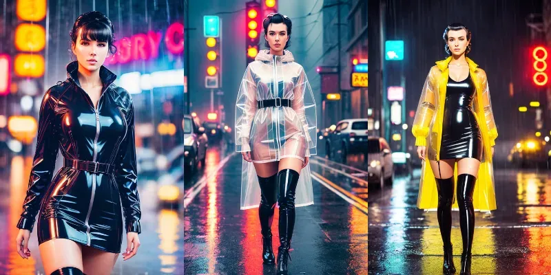 Bladerunner Raincoat Girls generated by undefined