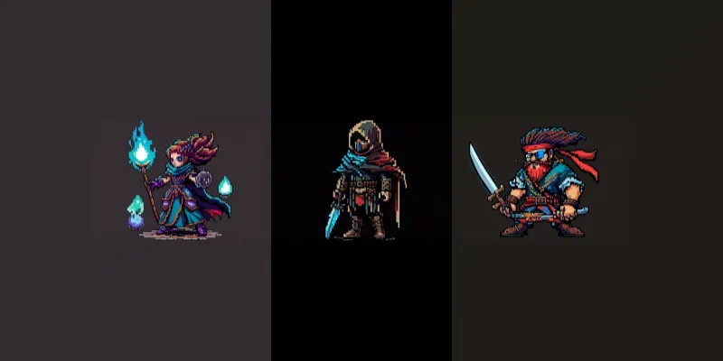 Pixel Art Characters generated by undefined