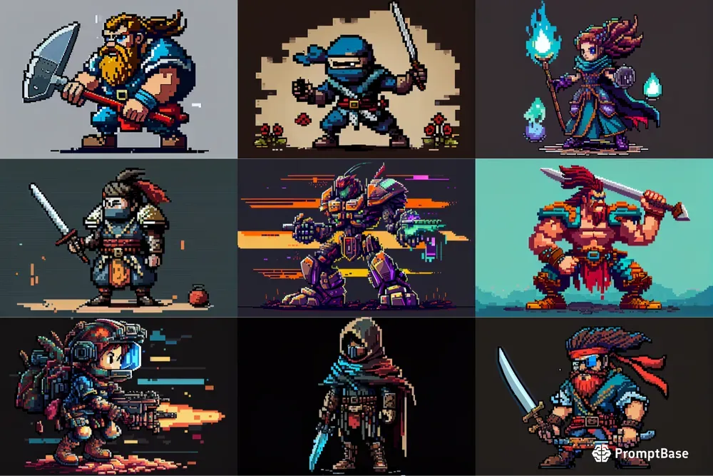 Pixel Art Characters