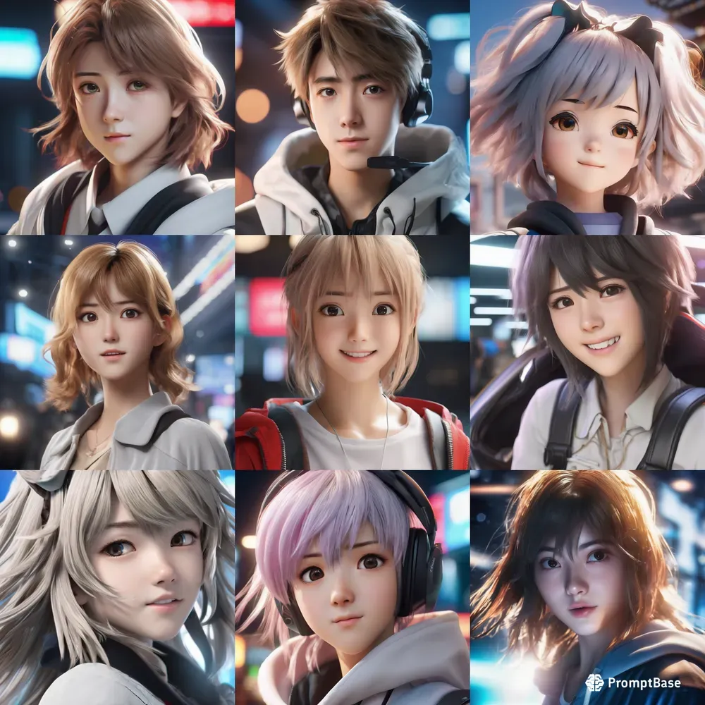 Digital Manga Characters