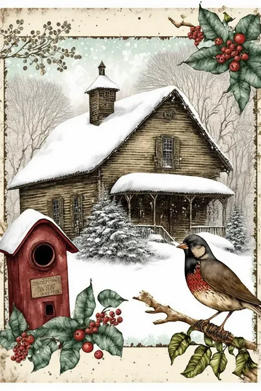 Vintage Winter Greeting Cards