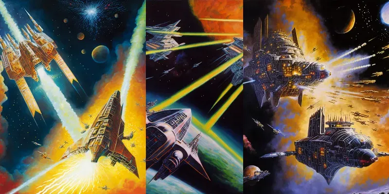 Epic Retro Space Battles generated by undefined