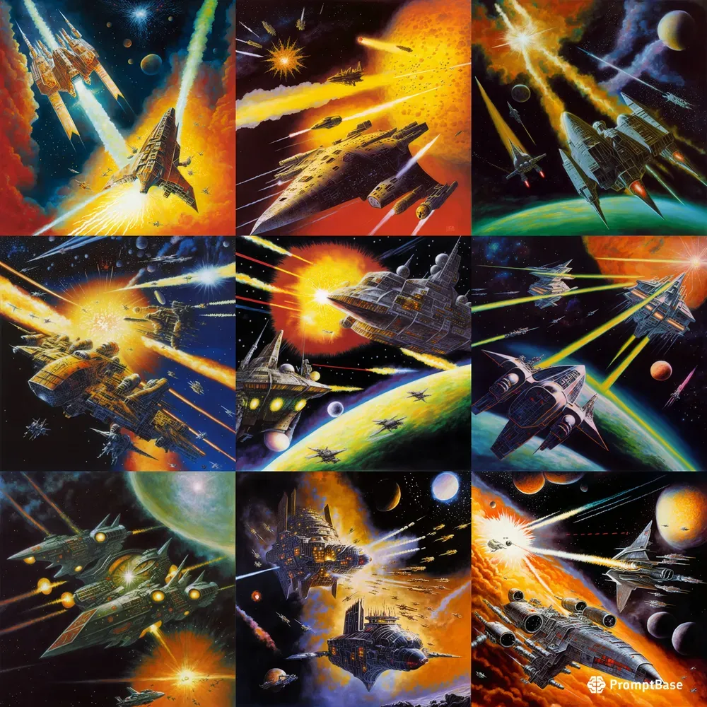 Epic Retro Space Battles