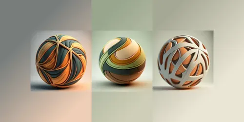 Round Object Designs generated by midjourney