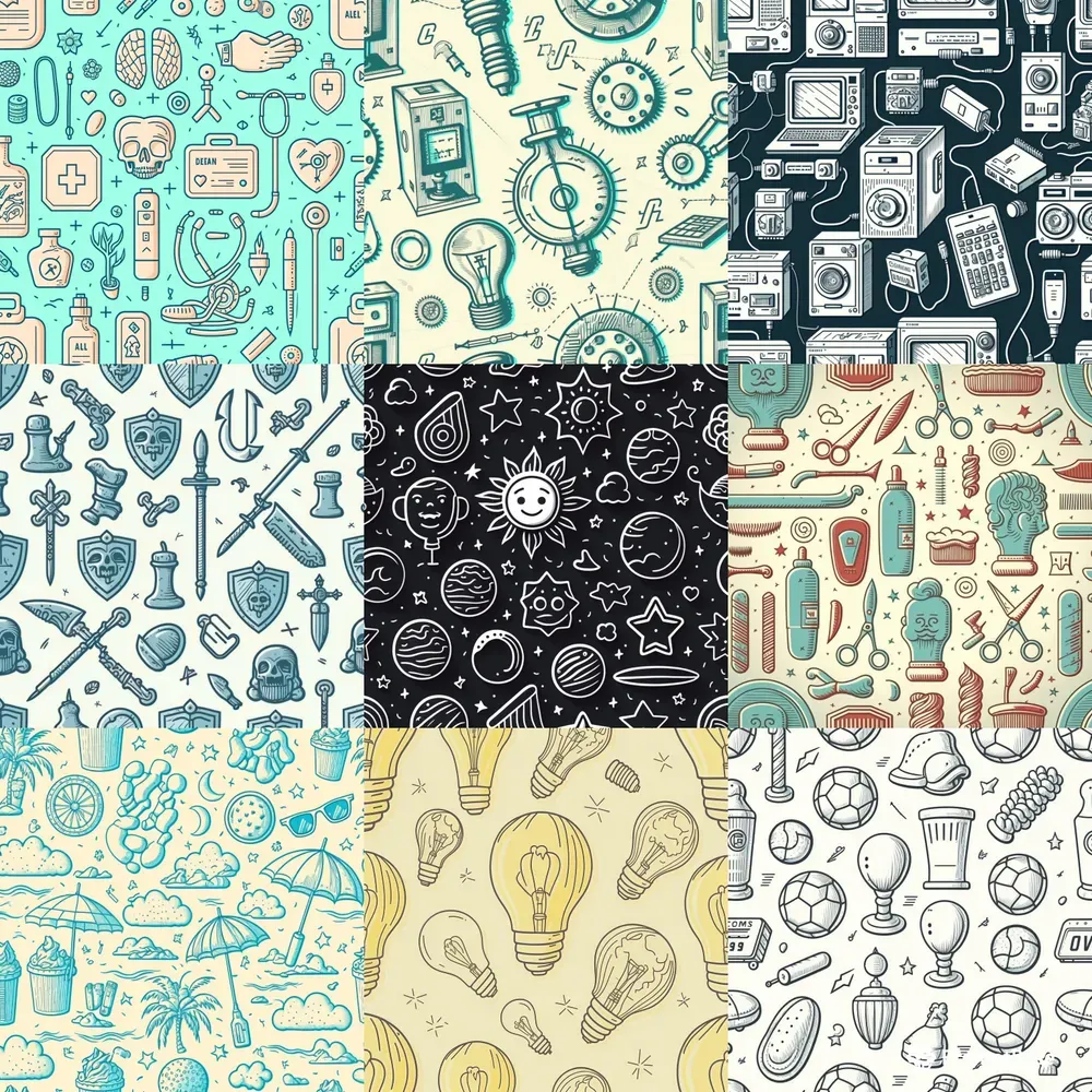 Cute Hand Drawn Patterns