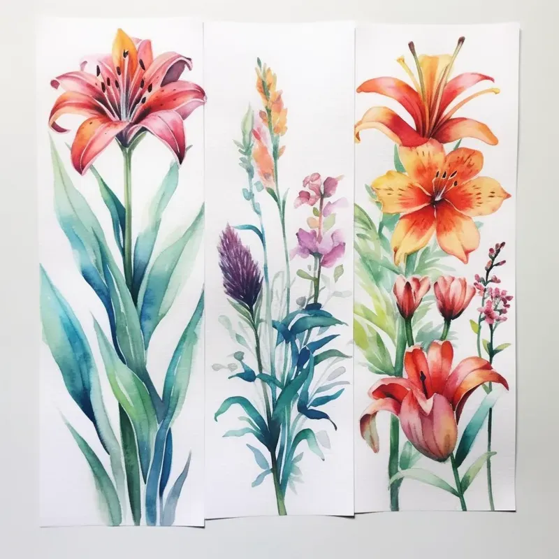 Vibrant Florals Blooming In Watercolor Bs