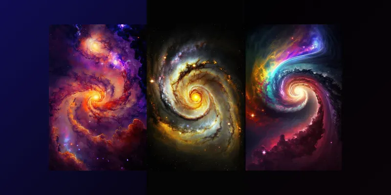 Spiral Galaxy Wallpapers generated by undefined