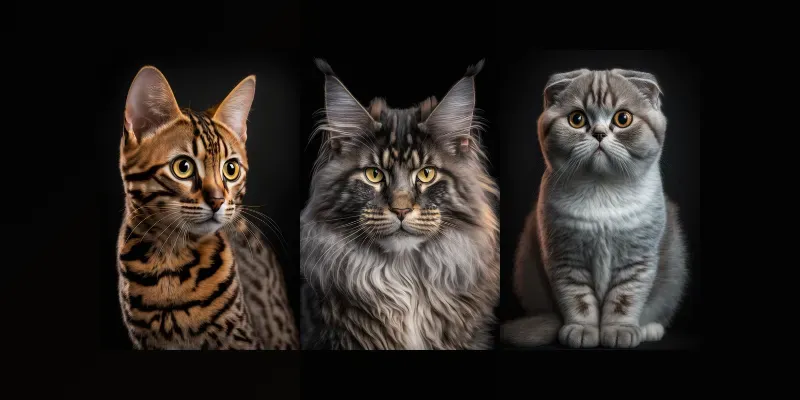 Realistic Cat Portraits generated by undefined