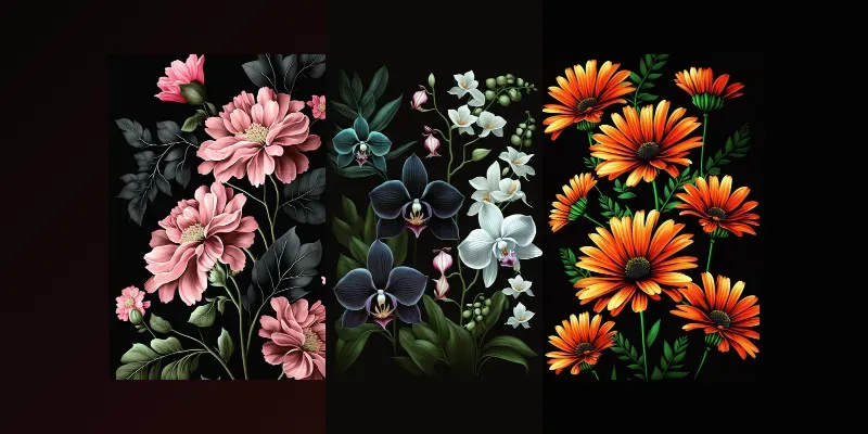 Floral Background Patterns generated by undefined