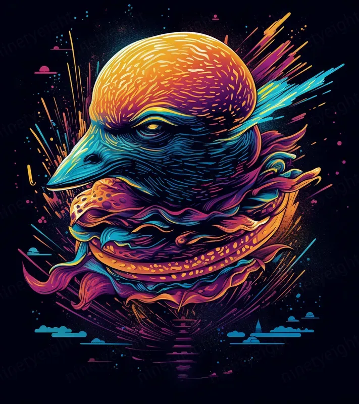 Simple Sweeping Vector Style Art Works