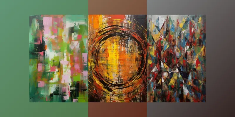 Minimal Abstract Paintings And Wall Art generated by undefined