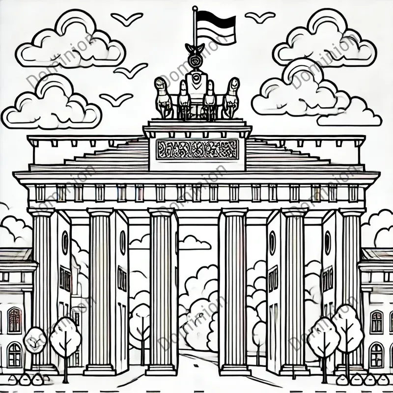 Coloring Book Famous Buildings