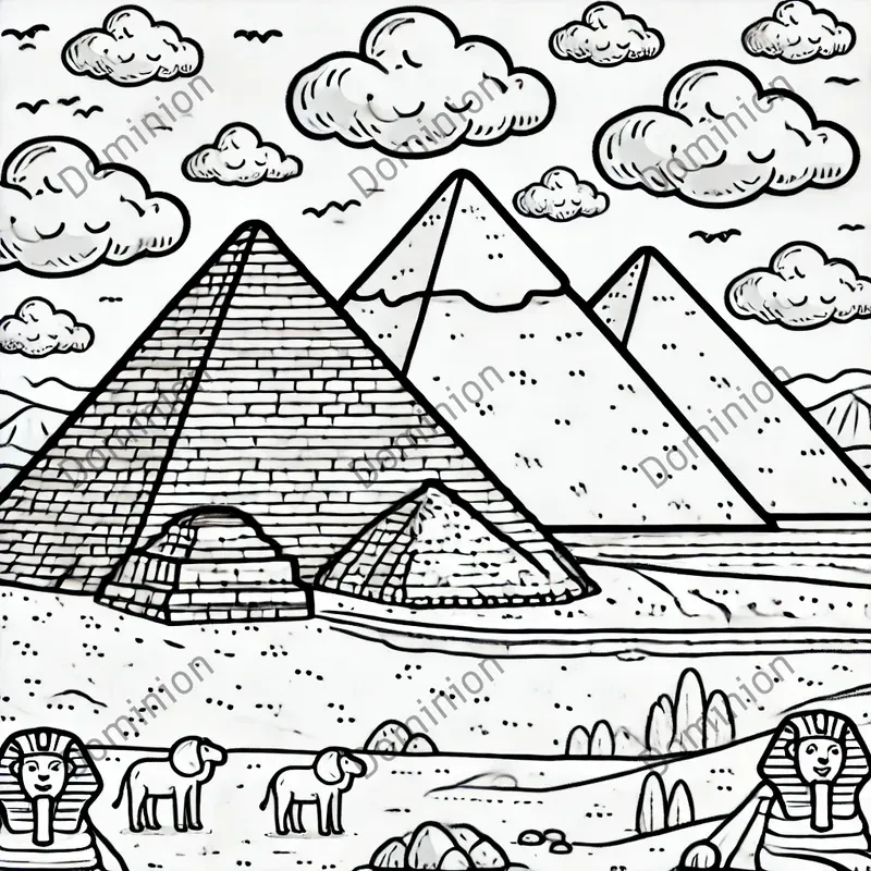 Coloring Book Famous Buildings