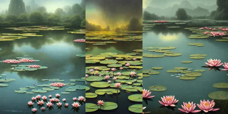 Water Lilies generated by undefined