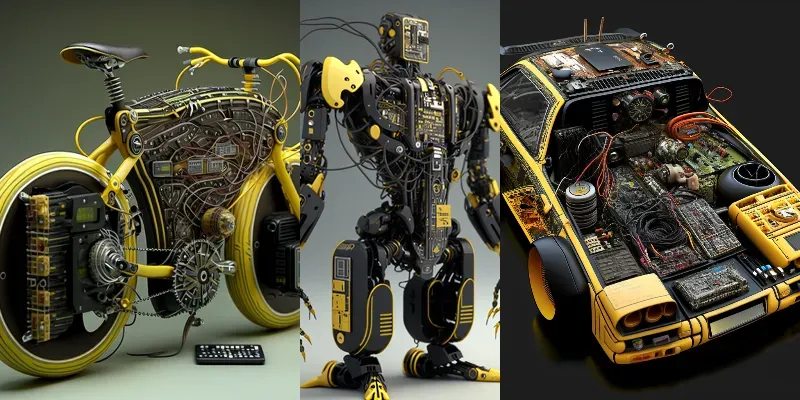 Electrical Robotic Objects  Animals generated by undefined