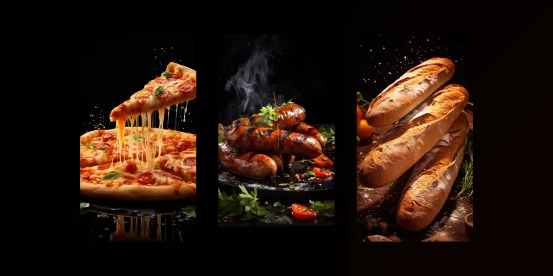 Famous Food Photography Advertisements generated by undefined