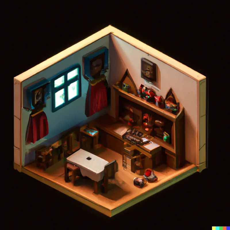 Miniature Fantasy Rooms