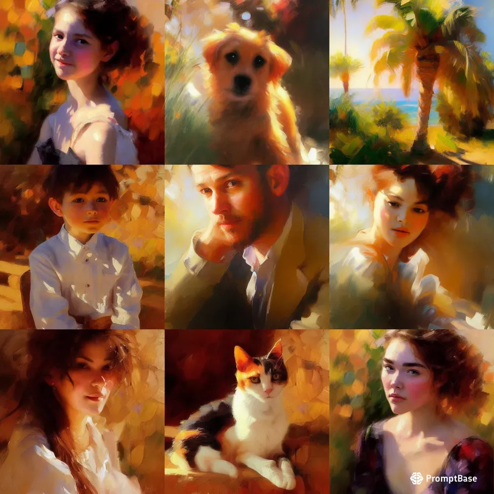 Warm Dreamy Impressionistic Portraits