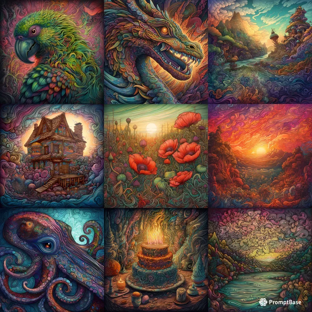 Swirling Whimsical Pictures