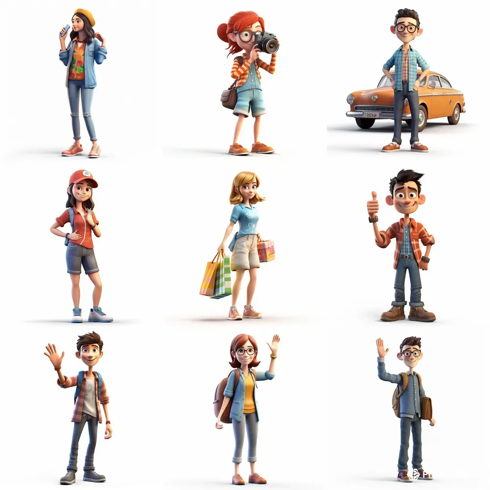 Cute Cartoon Characters For Presentations