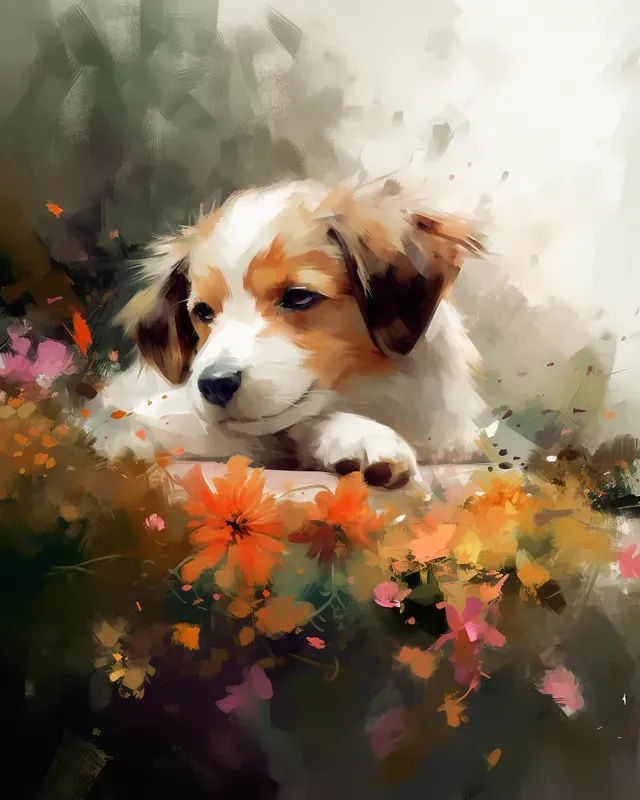 Vivid Spring Portrait Custom HD Art