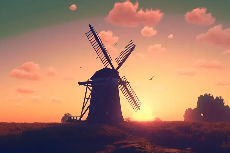Retro Sunrises Pixel Paradises