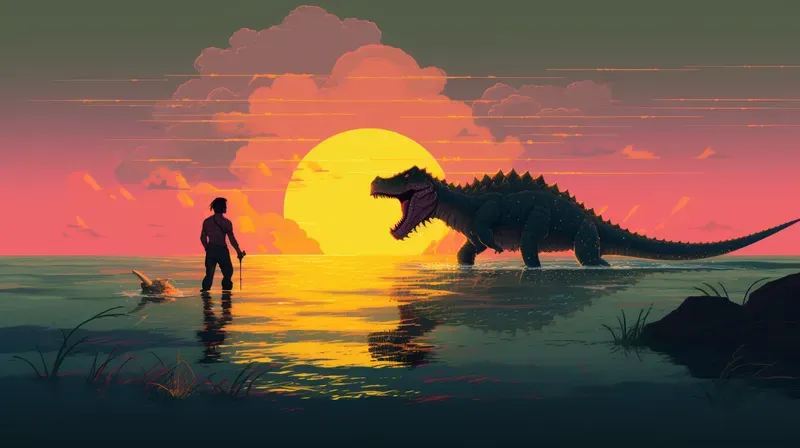 Retro Sunrises Pixel Paradises
