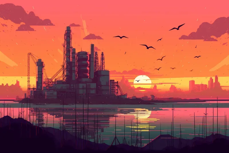 Retro Sunrises Pixel Paradises