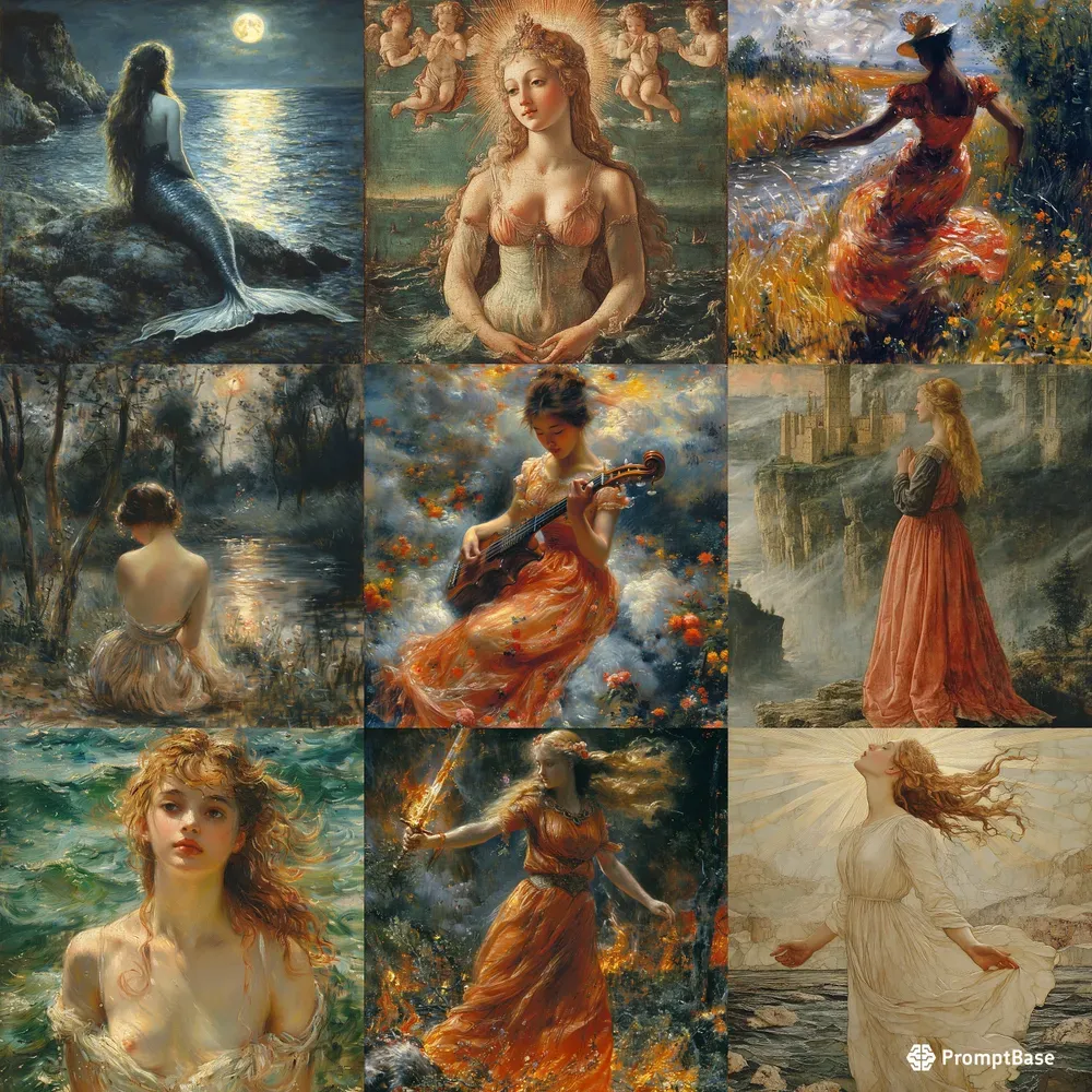 Ethereal Divine Deity Femininities