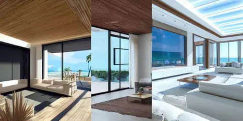 Beachhouse Living Rooms generated by promptbase