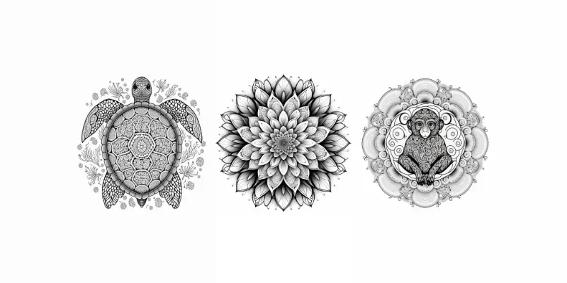 Nature Mandala Ideas generated by undefined