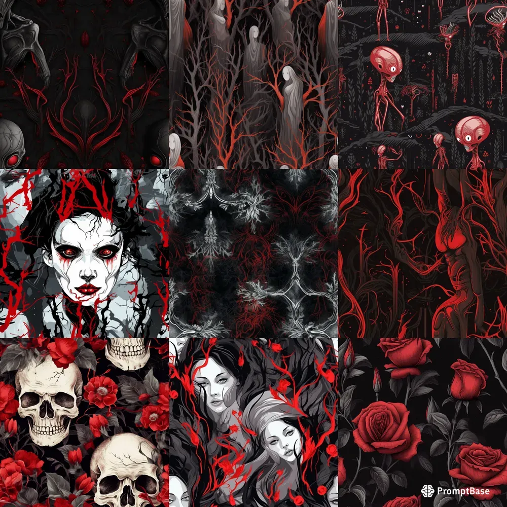 Gothic Style Seamless Patterns