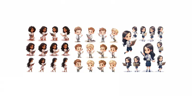 Full Characters Various Angles generated by undefined