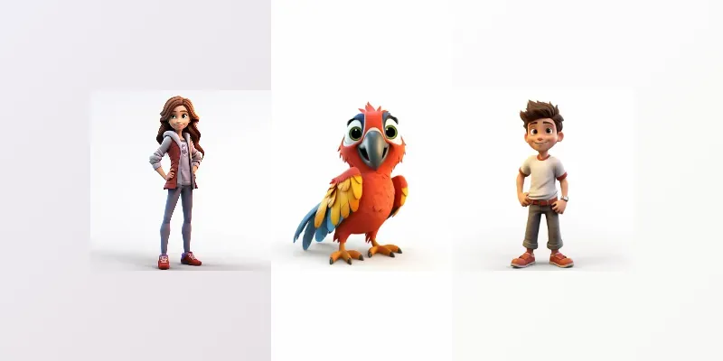 Disney Style Characters generated by undefined