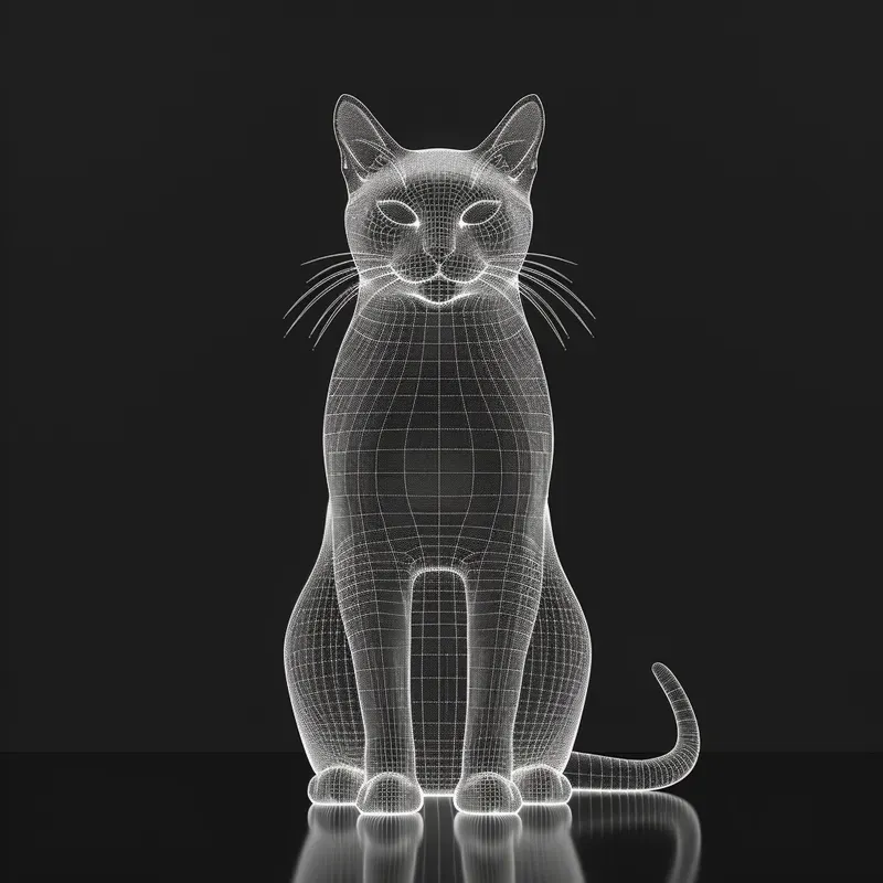 Wireframe 3D Models