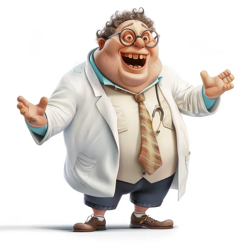 Fat Characters Pixar Style