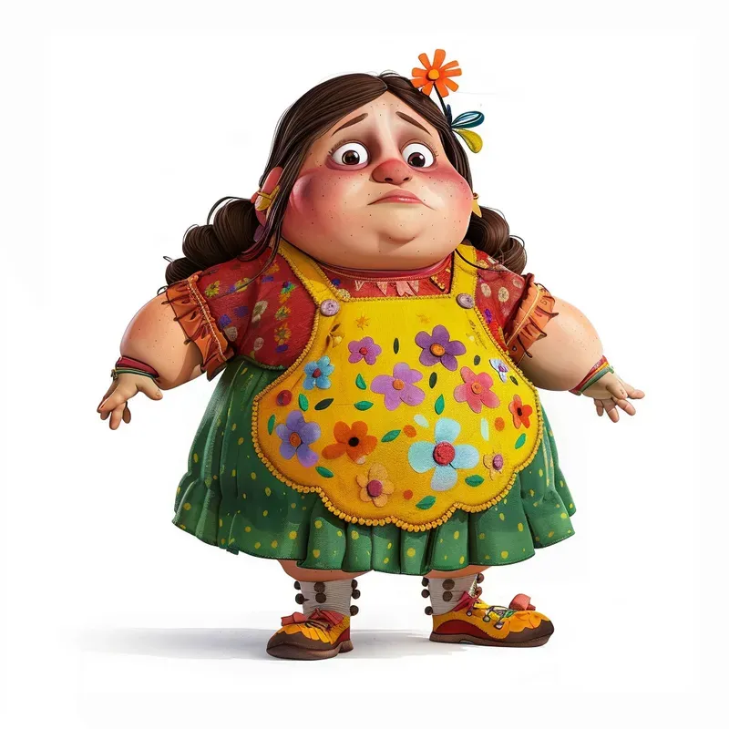 Fat Characters Pixar Style