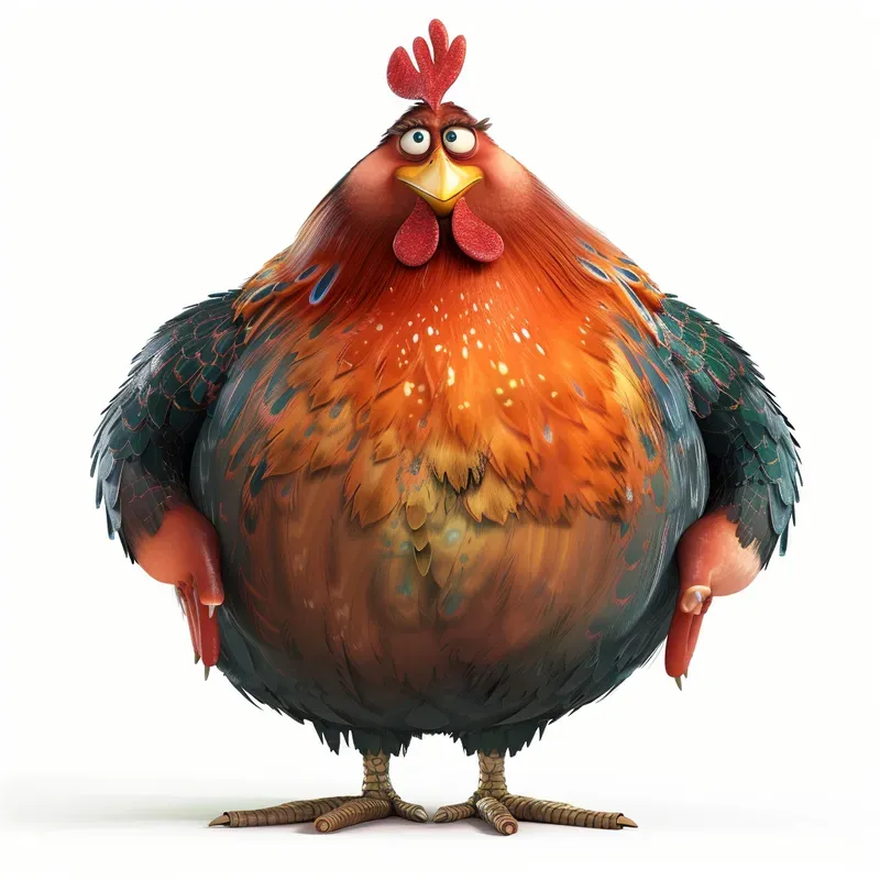 Fat Characters Pixar Style