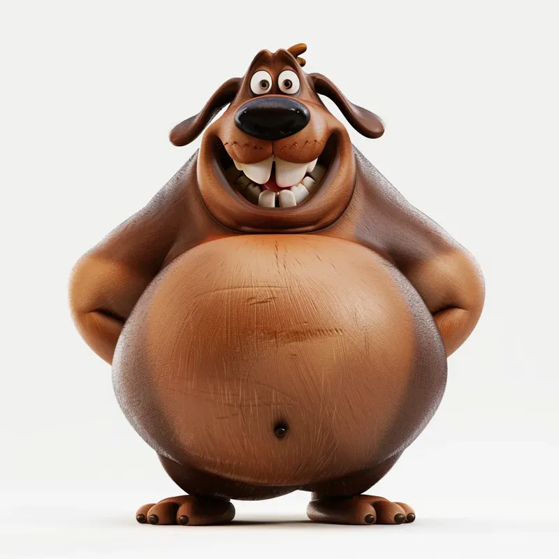 Fat Characters Pixar Style