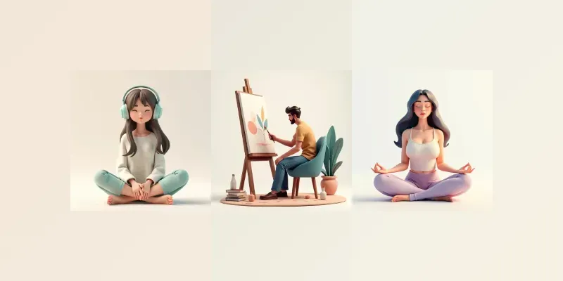 Minimalist 3D Character Moments generated by undefined