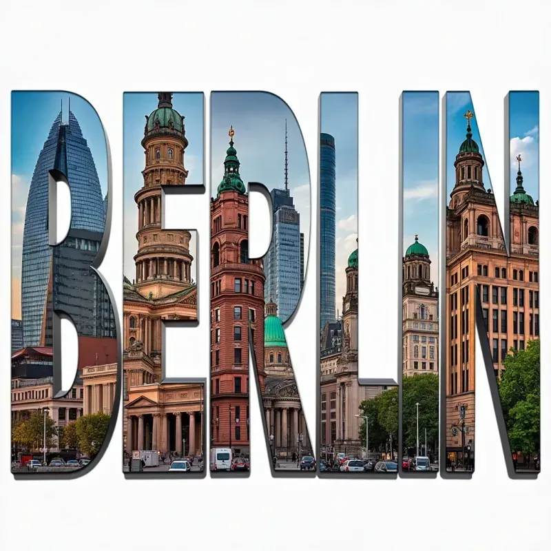 Vibrant Cityscape Text Designs