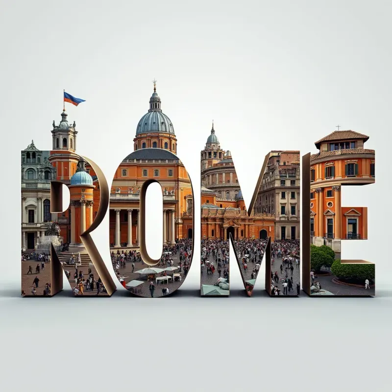 Vibrant Cityscape Text Designs