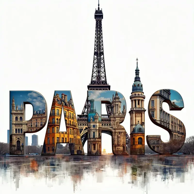 Vibrant Cityscape Text Designs